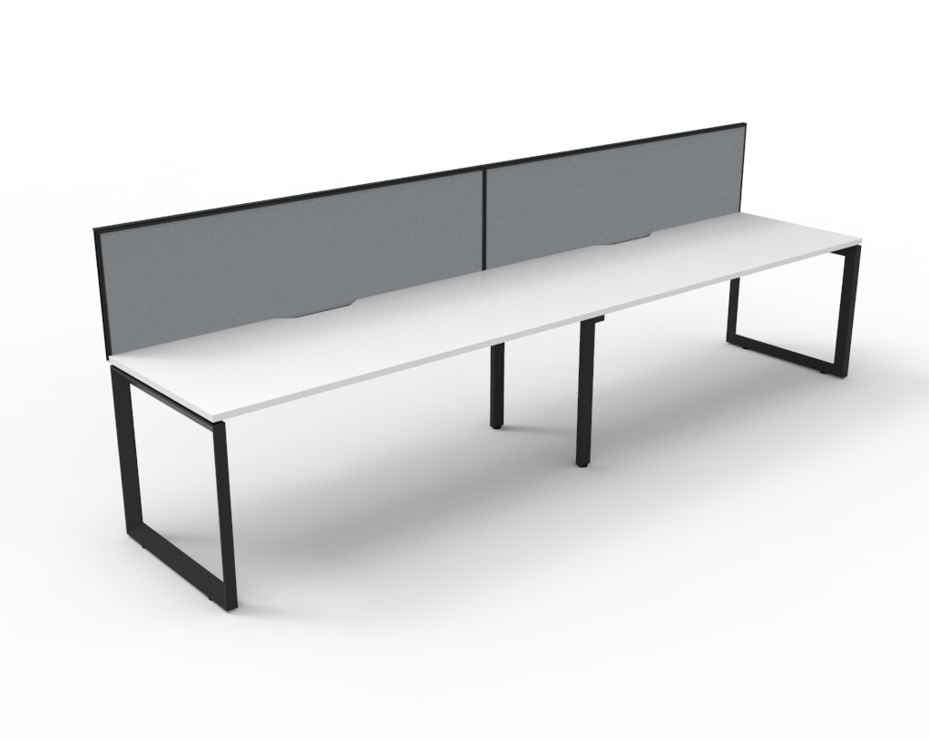 Loop 2 Person Single Sided Workstation - With Screen